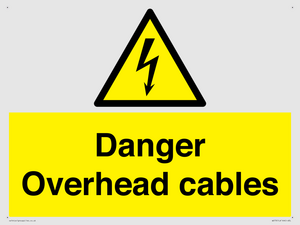 danger overhead cables